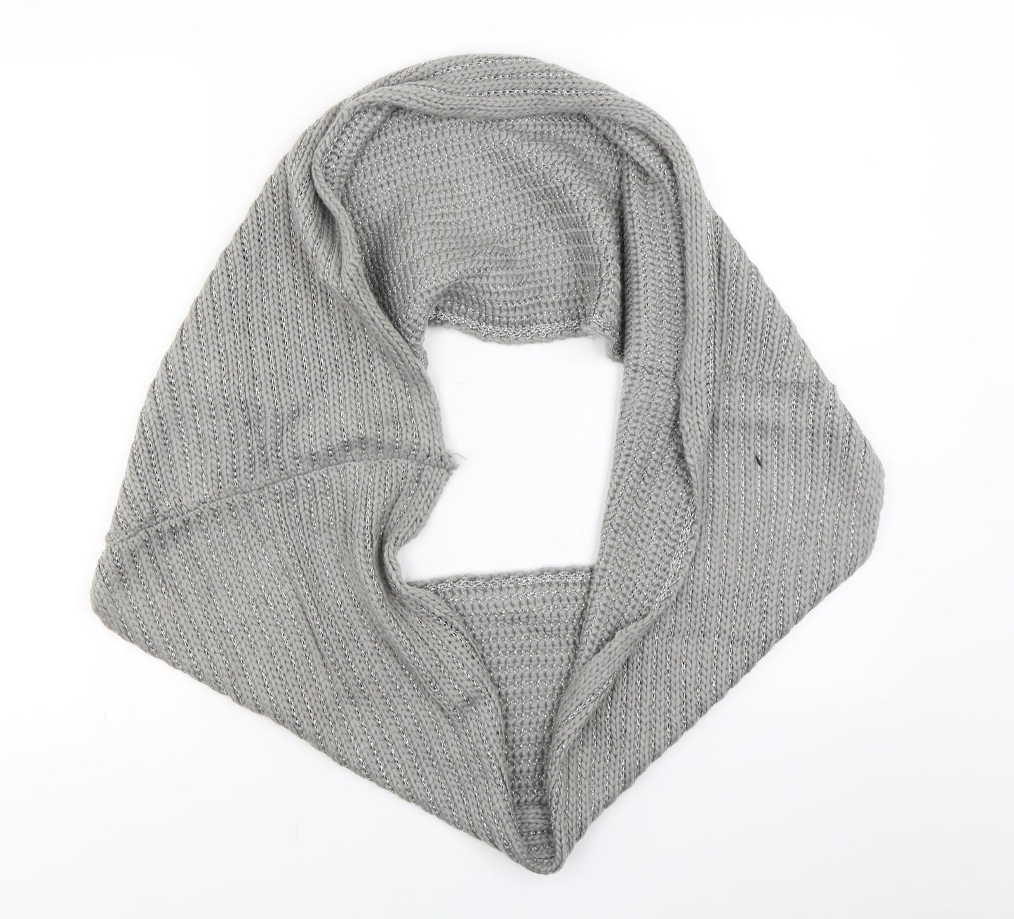 Dorothy Perkins Womens Grey  Knit  Scarf   - Snood