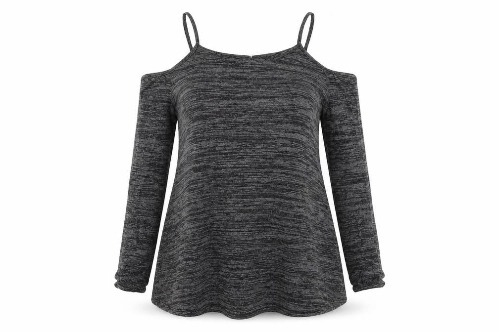 River Island Womens Grey  Knit Pullover Jumper Size 8