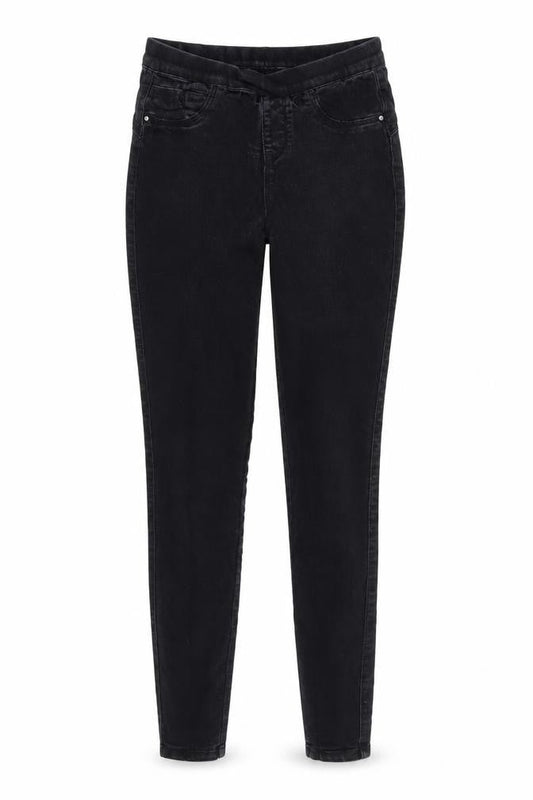 Denim & Co. Womens Black  Denim Jegging Jeans Size 8 L26 in