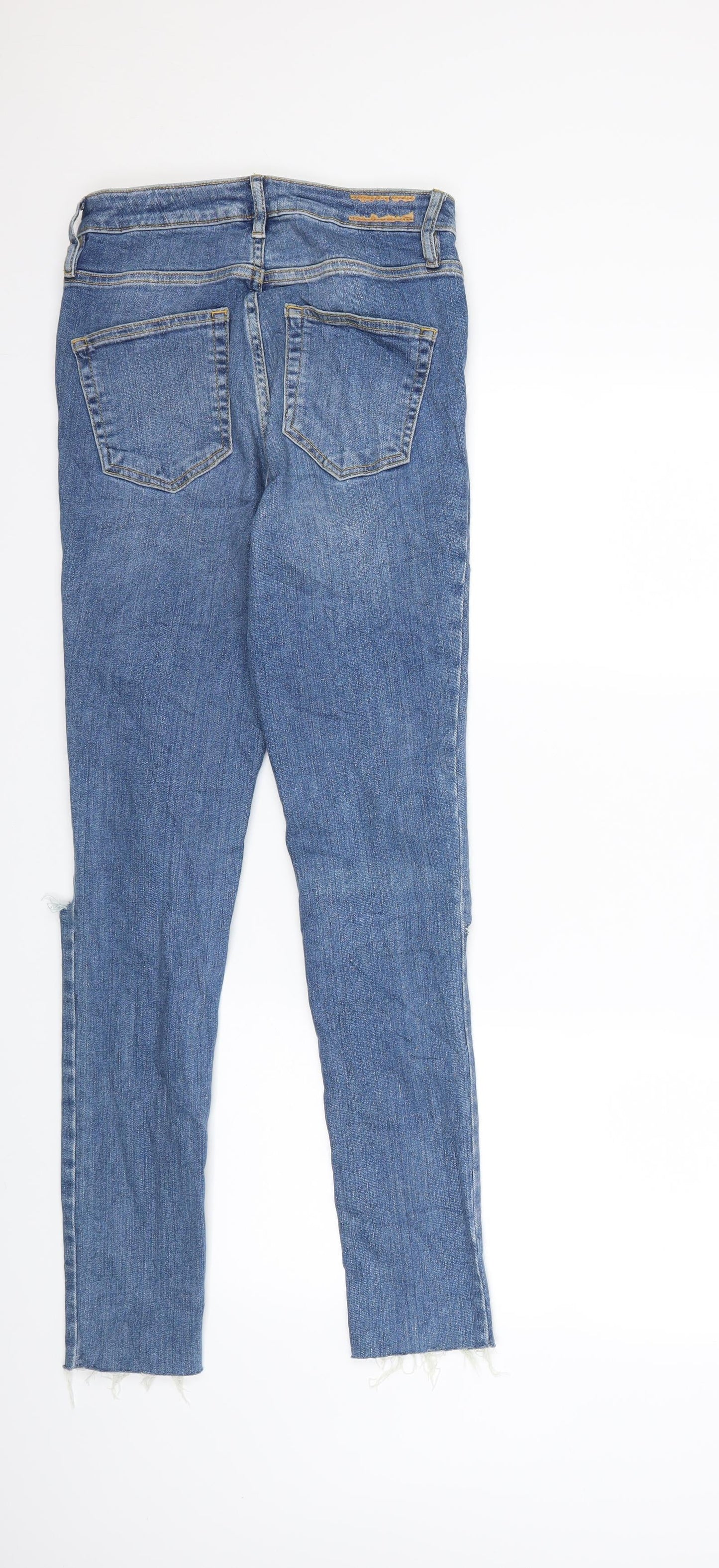 Preworn Womens Blue  Denim Skinny Jeans Size 26 in L29 in