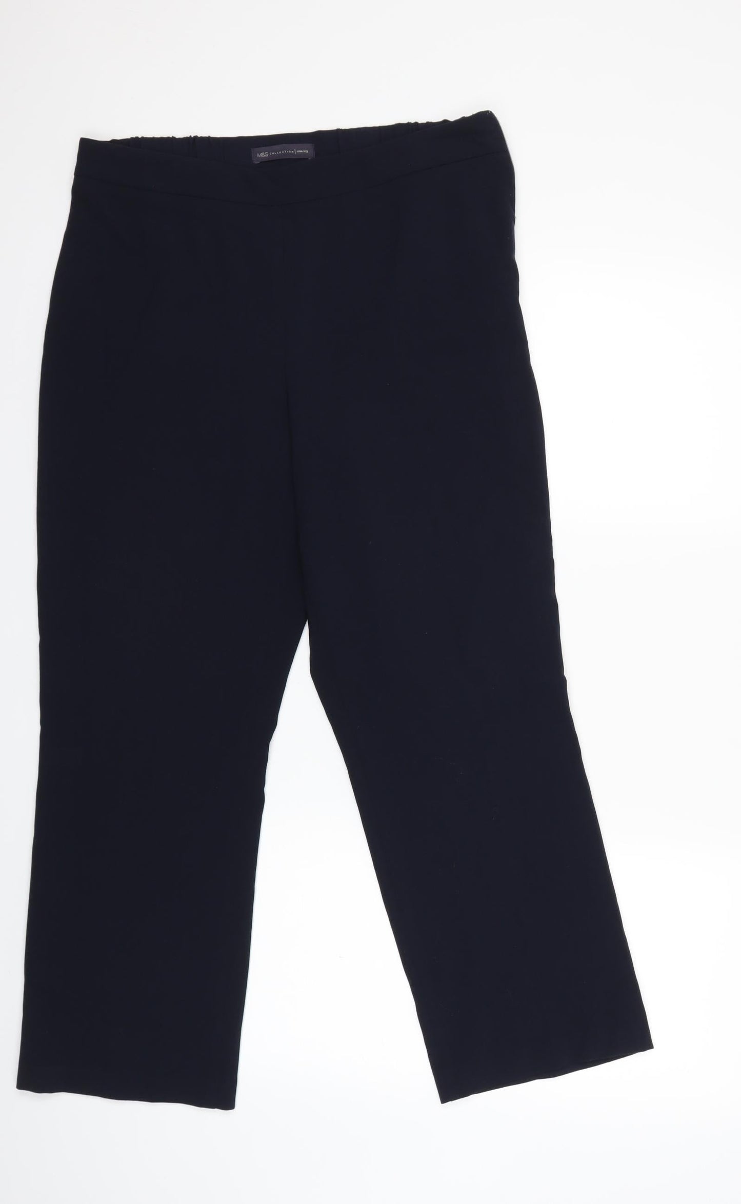 Marks and Spencer Womens Blue   Trousers  Size 12 L26 in