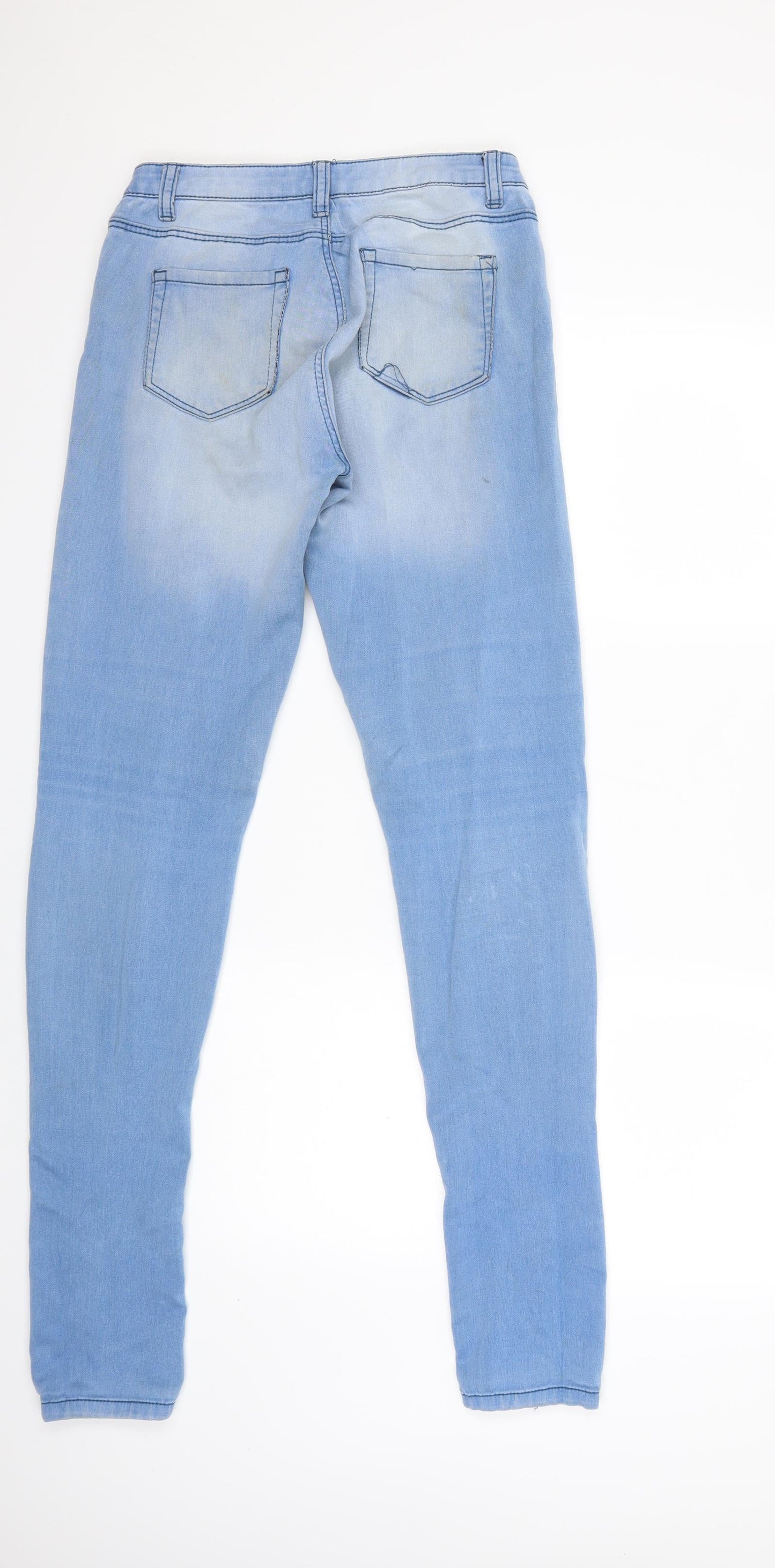 Denim & Co. Womens Blue  Denim Skinny Jeans Size 10 L32 in
