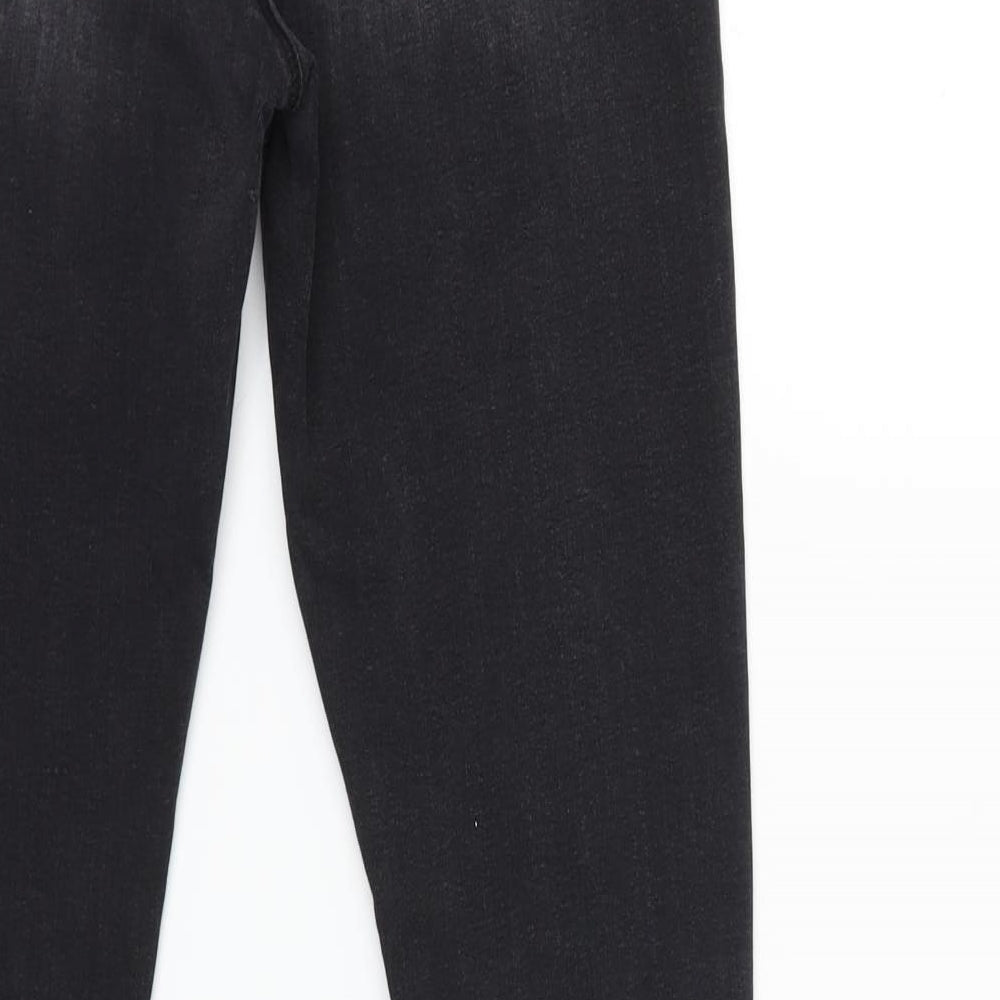 Denim & Co. Womens Black  Denim Skinny Jeans Size 10 L28 in