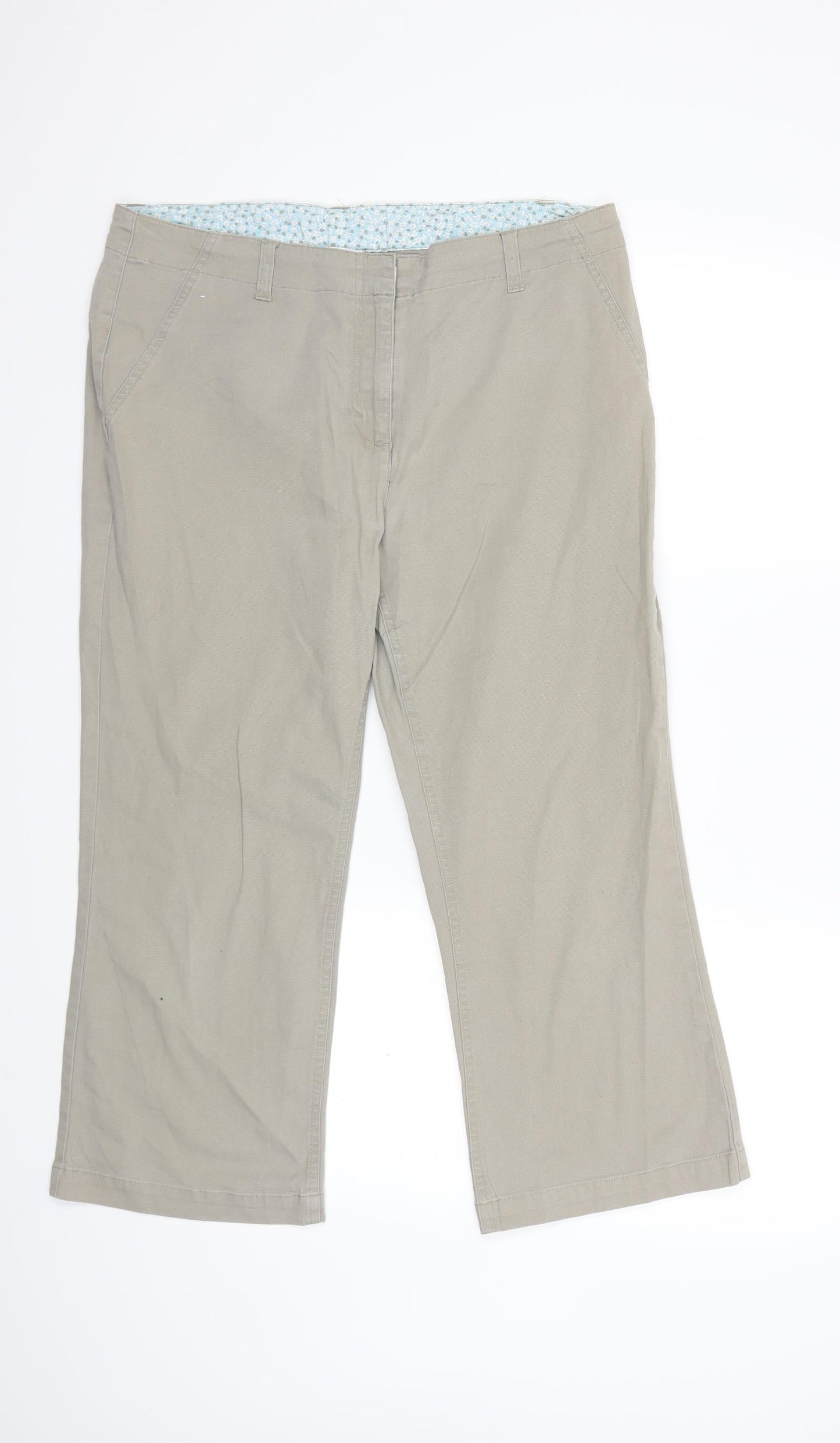 Papaya Womens Grey   Trousers  Size 14 L23 in