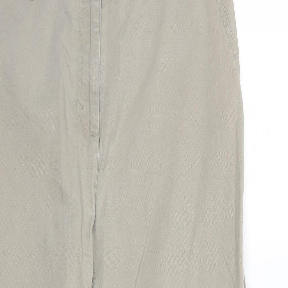 Papaya Womens Grey   Trousers  Size 14 L23 in