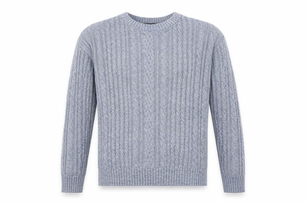 Cedarwood State Mens Blue Knit Pullover Jumper Size M