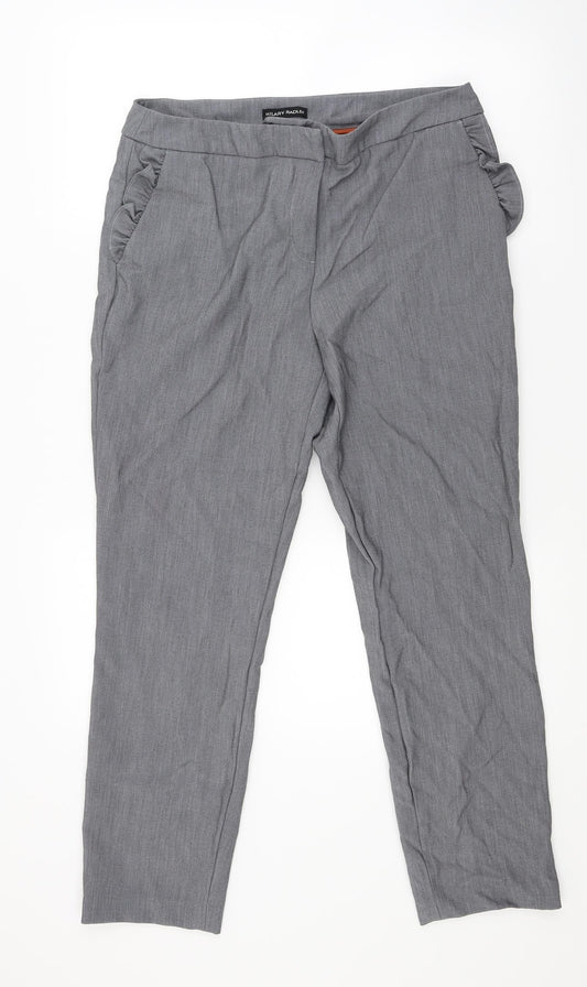 Hilary Radley Womens Grey   Trousers  Size 10 L27 in