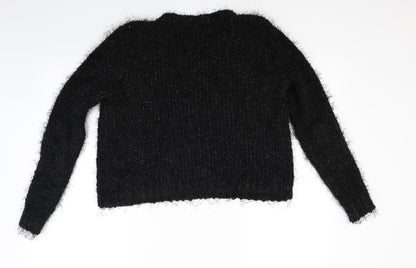 Back view of F&F women’s black jumper, size UK 10