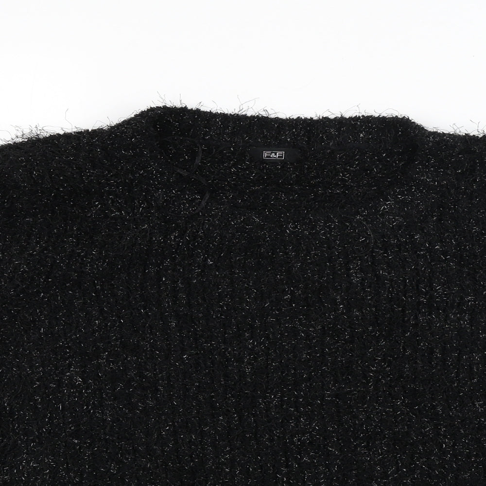 F&F Womens Black   Pullover Jumper Size 10