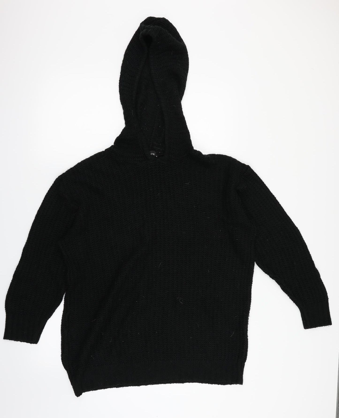 PRETTYLITTLETHING Womens Black   Pullover Hoodie Size M