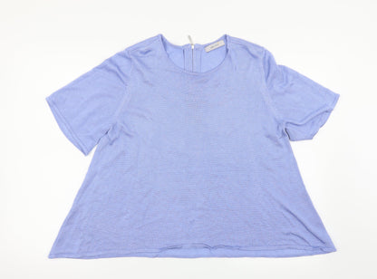 Additional front view of Marks & Spencer women’s blue jumper, size UK 18