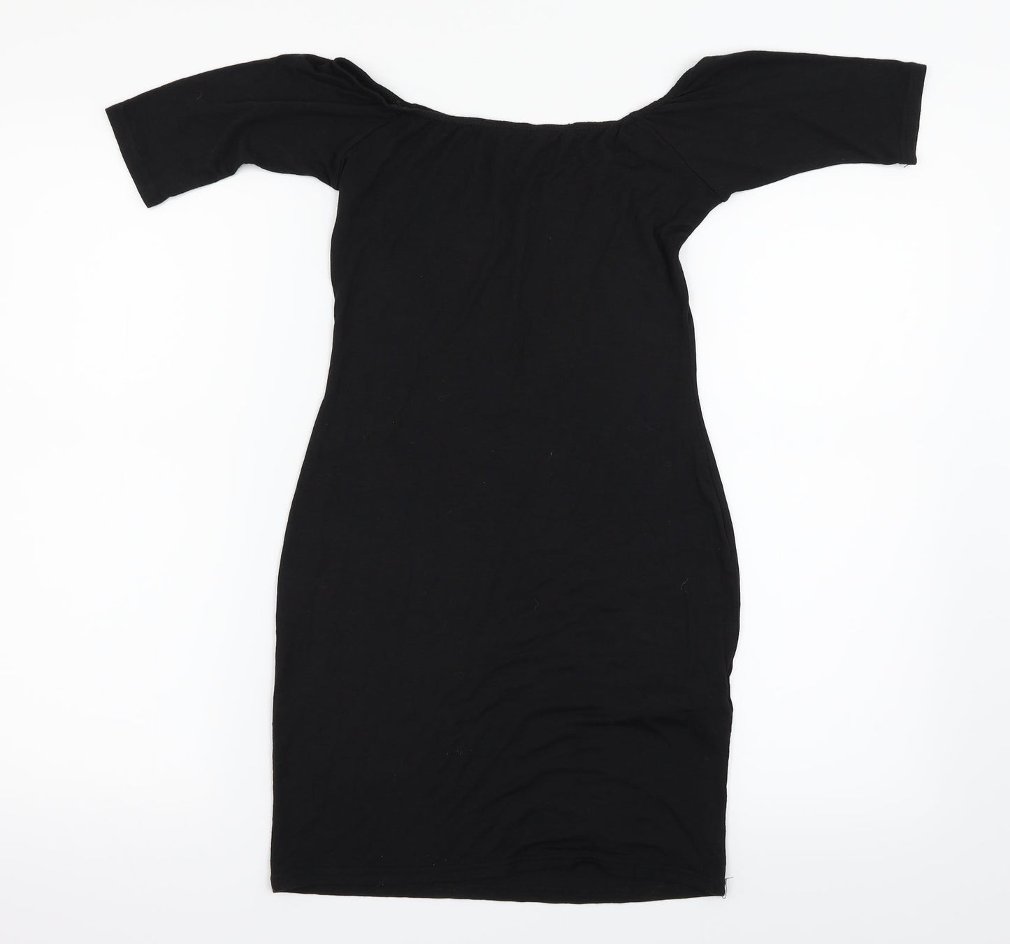 Boohoo Womens Black   Basic T-Shirt Size 8