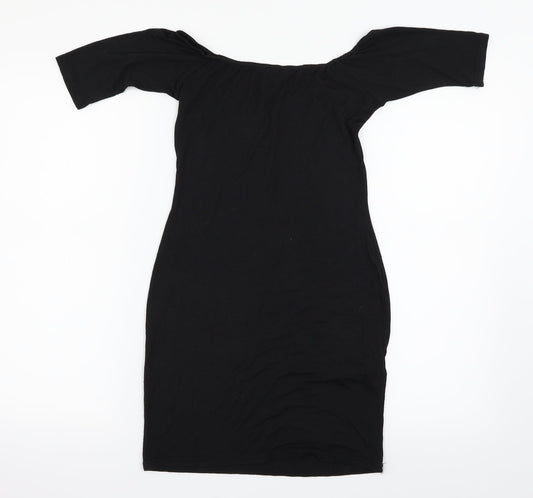 Boohoo Womens Black   Basic T-Shirt Size 8