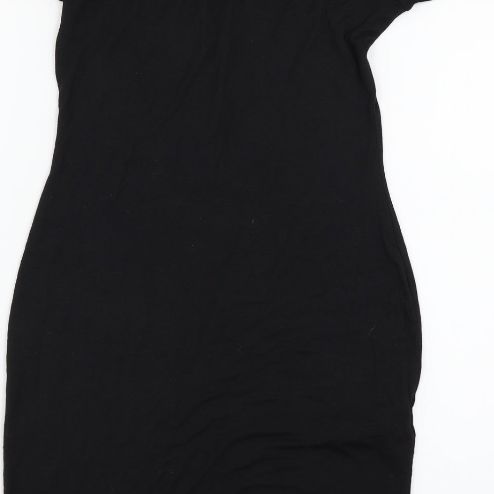 Boohoo Womens Black   Basic T-Shirt Size 8