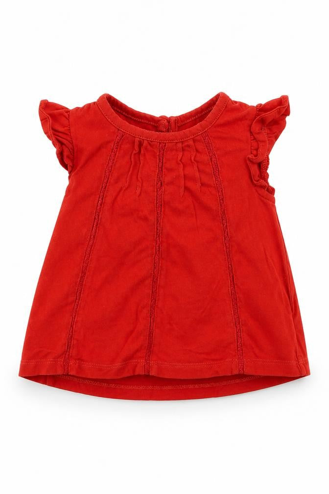 Gap Girls Red   Basic T-Shirt Size 6-9 Months