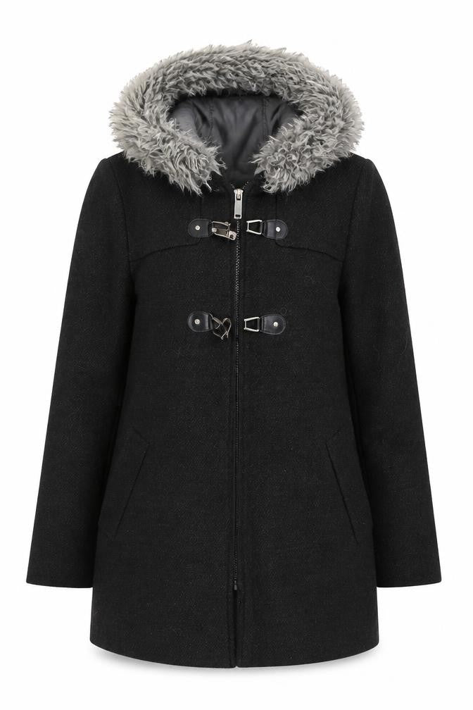 Primark Womens Grey   Overcoat Coat Size 8