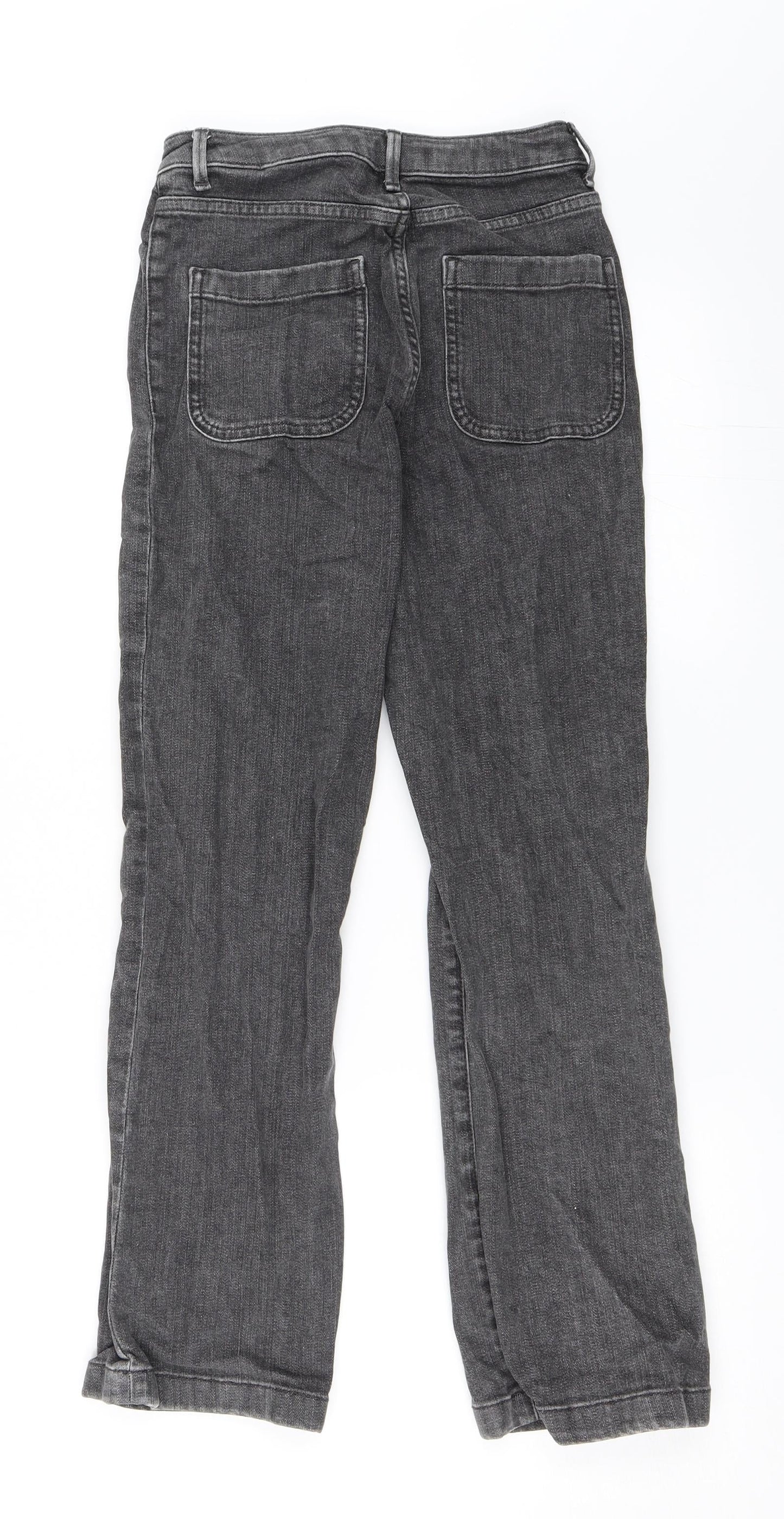 Marks and Spencer Womens Grey  Denim Straight Jeans Size 8 L24 in