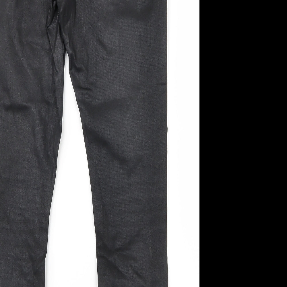 Topshop Womens Black   Straight Jeans Size 30 in L28 in
