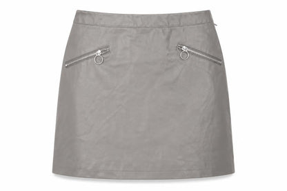 Front view of Primark women’s brown a-line skirt, size UK 8