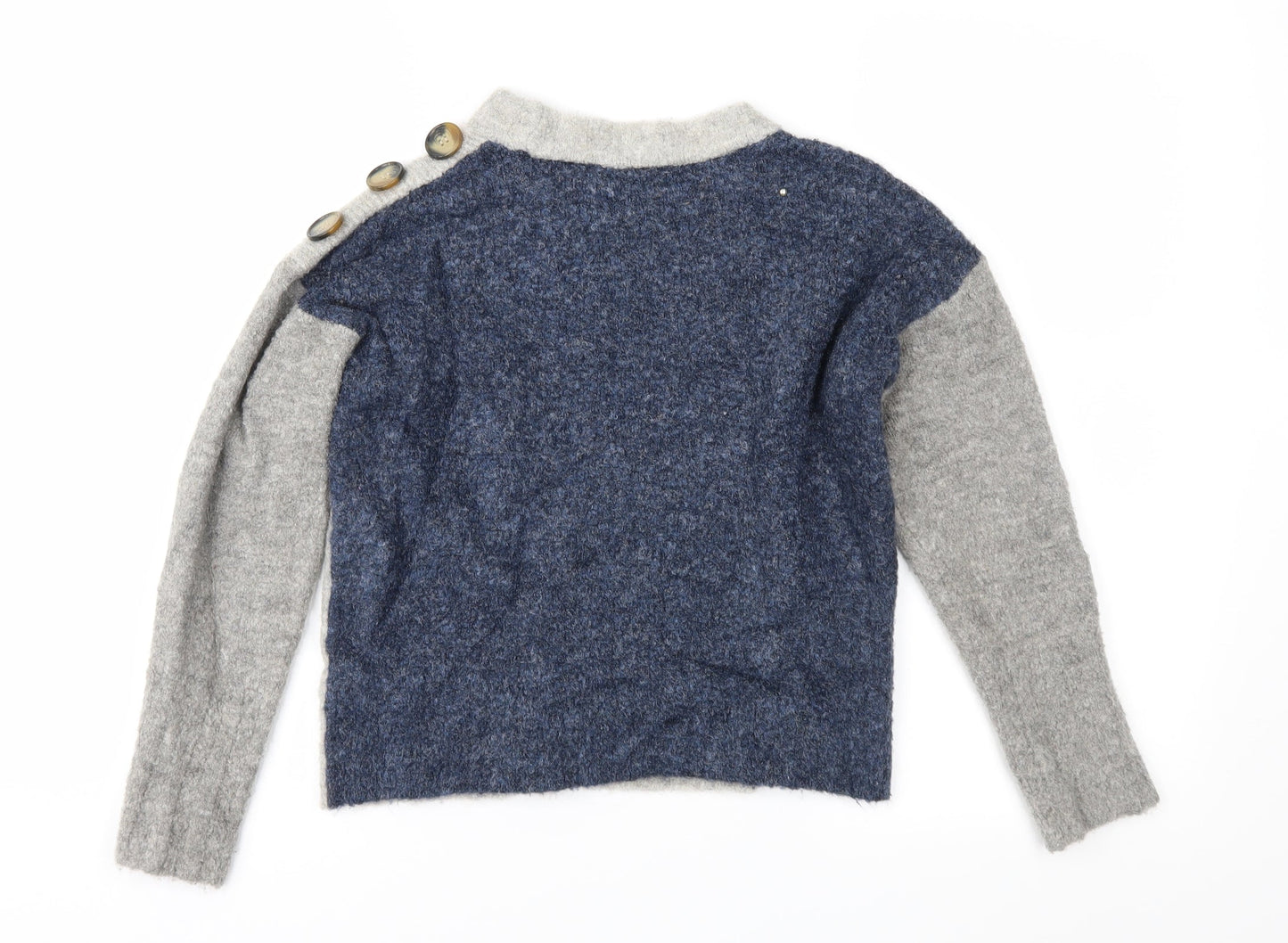 Marks and Spencer Womens Grey  Knit Pullover Jumper Size S