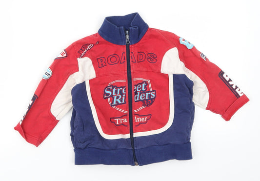 F.lli Campagnolo Boys Red   Full Zip Sweatshirt Size 2 Years  - Street Riders Blue