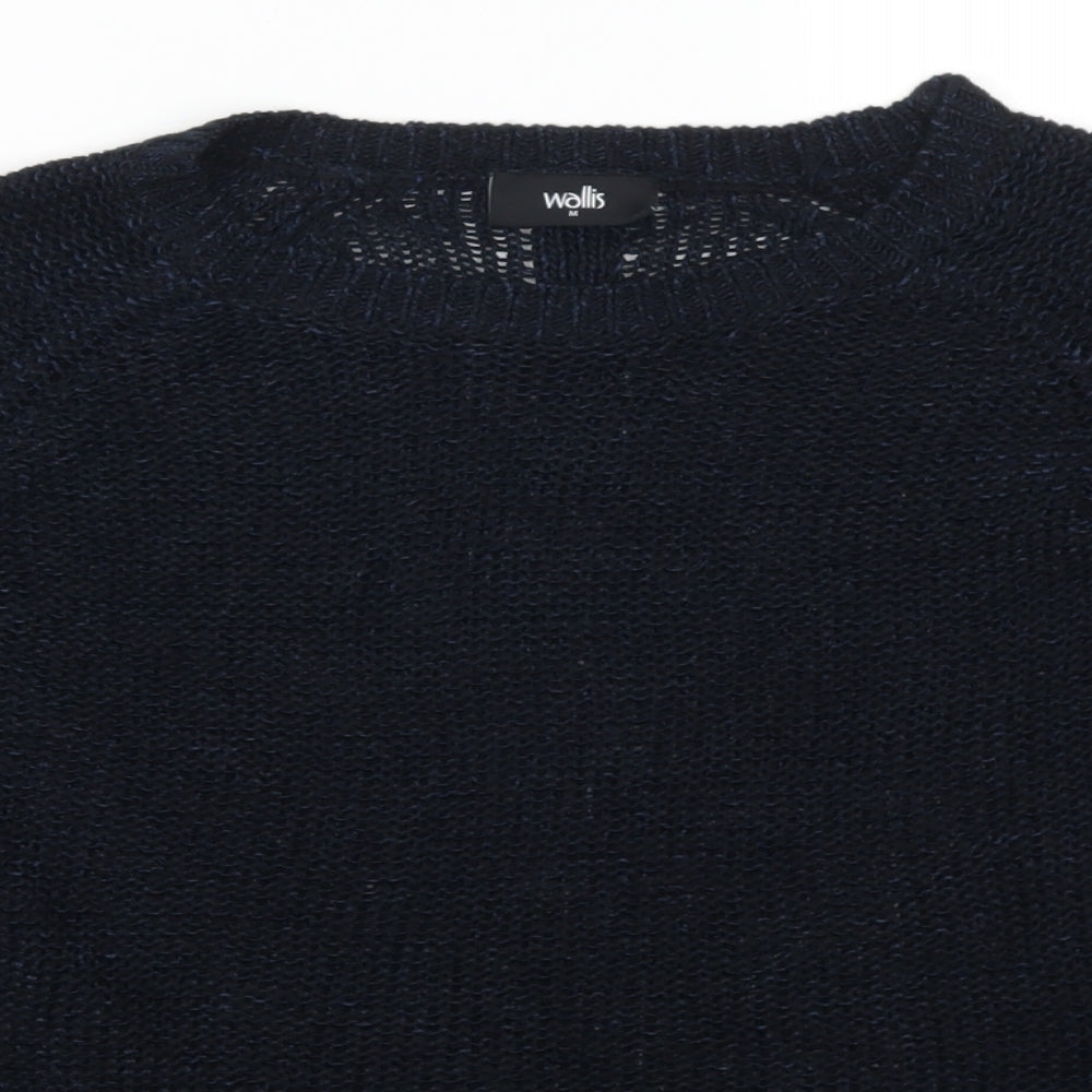 Wallis Womens Blue   Pullover Jumper Size M