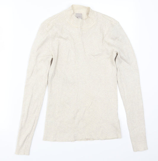 H&M Womens Beige   Pullover Jumper Size M