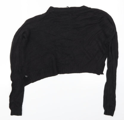 Back view of H&M women’s black jumper, size S