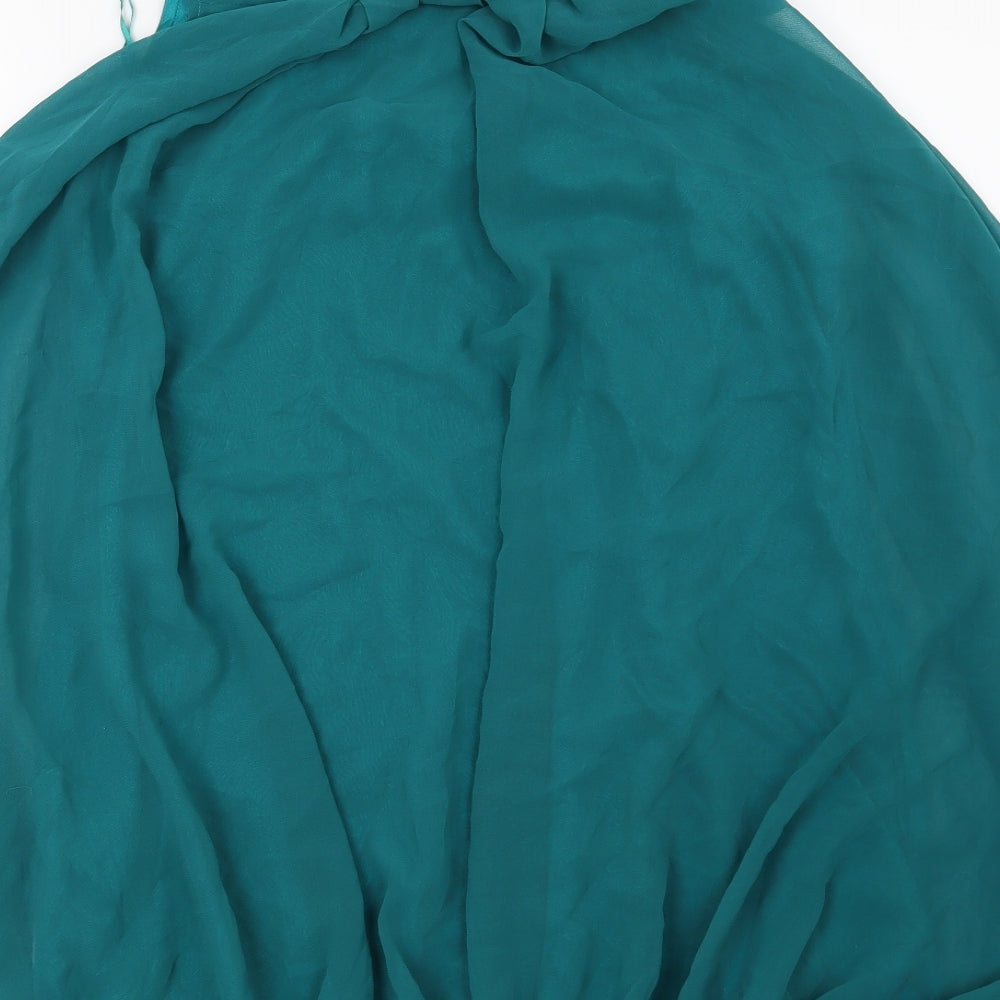 Apricot Womens Green Floral  Tunic Blouse Size S