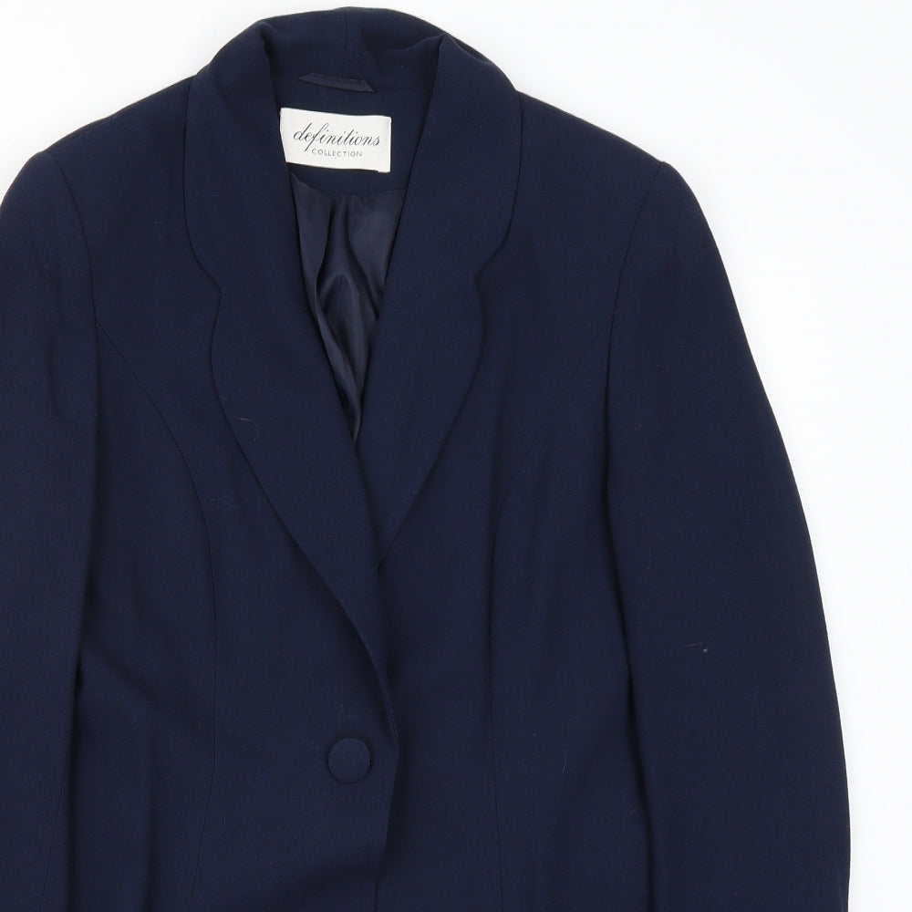Definitions Womens Blue   Jacket Blazer Size 10