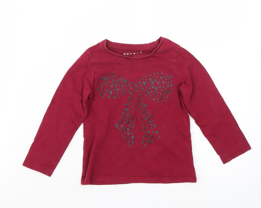 Nutmeg Girls Purple   Basic T-Shirt Size 2-3 Years