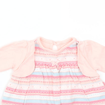 Close-up detail of George girls’ pink a-line one size