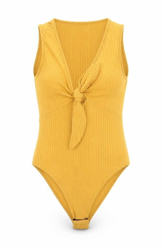 Newlook Womens Yellow   Bodysuit One-Piece Size 8