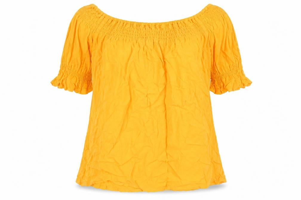 Peacocks Womens Yellow   Basic T-Shirt Size 8