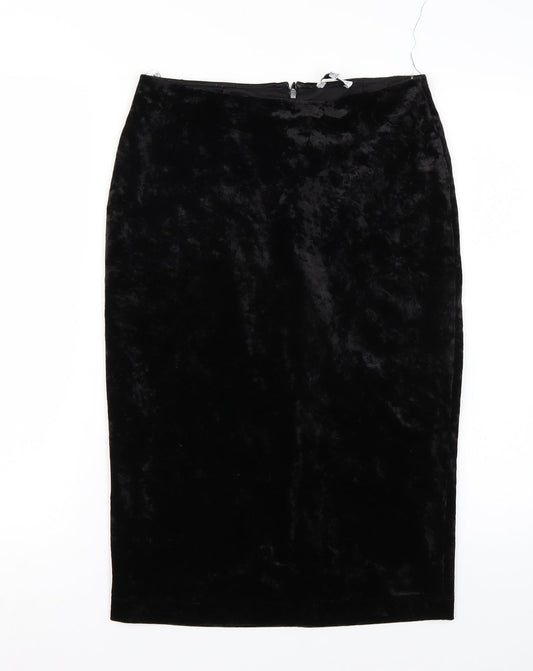Warehouse Womens Black   A-Line Skirt Size 12