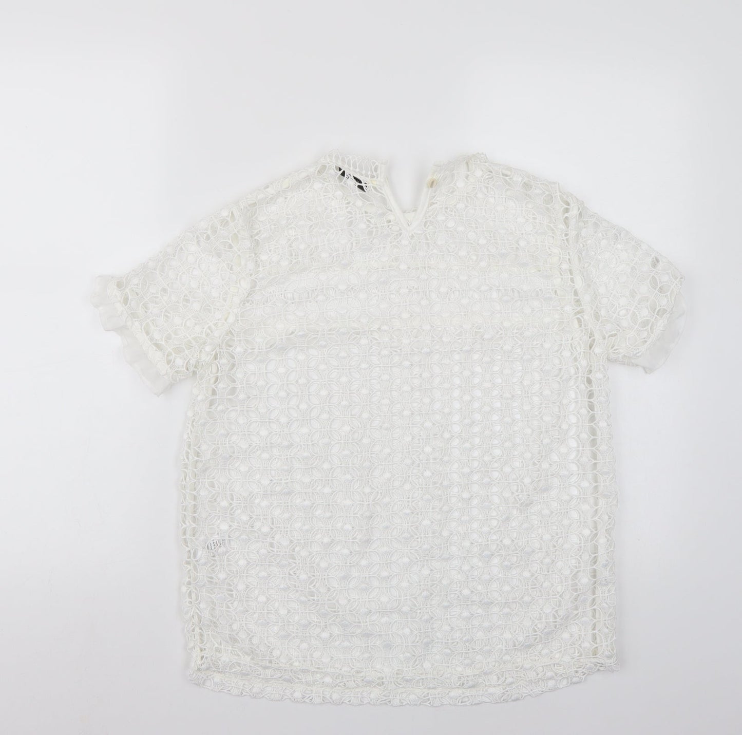 George Womens White   Basic T-Shirt Size 8