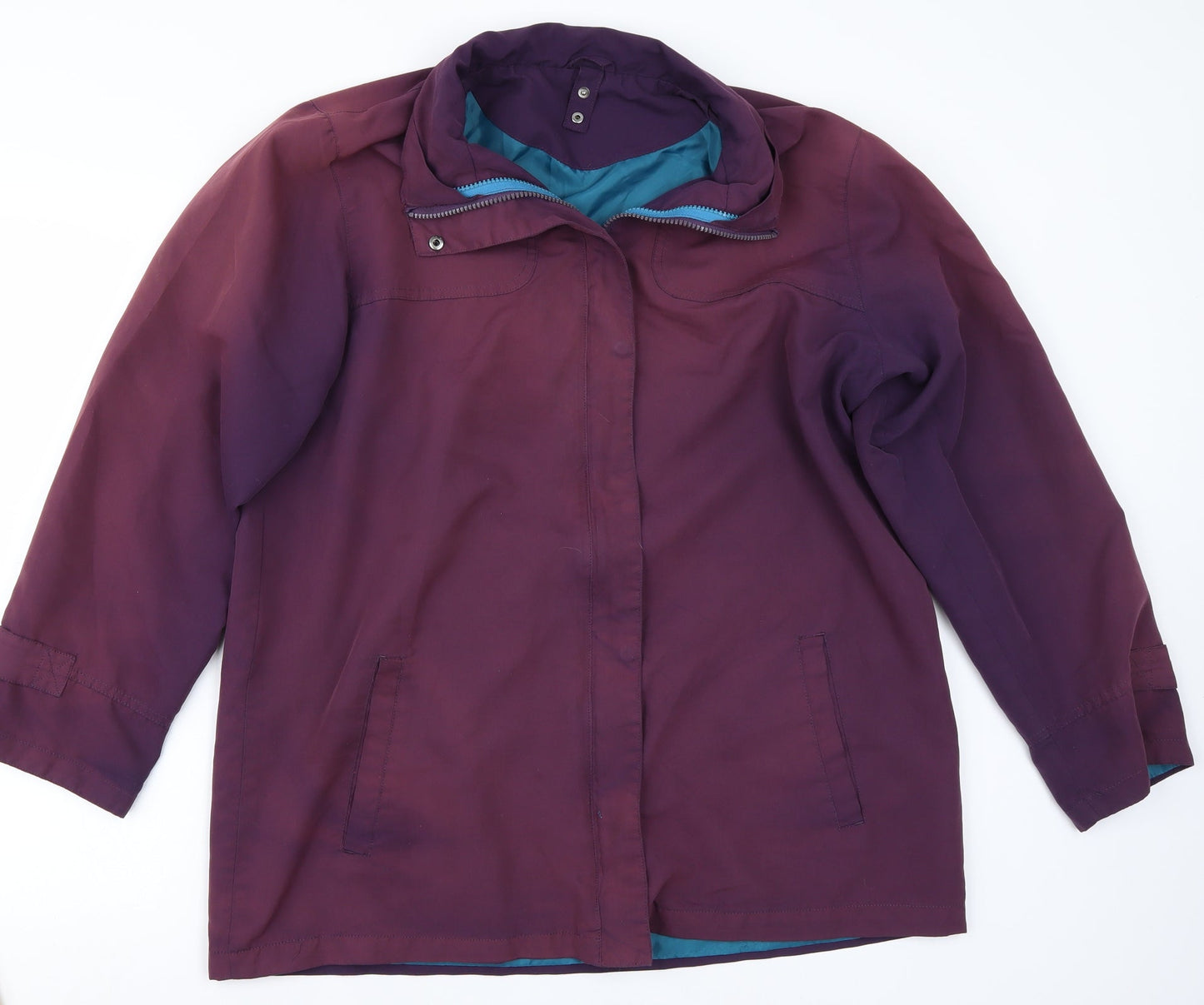 Preworn Womens Purple   Jacket Coat Size 14