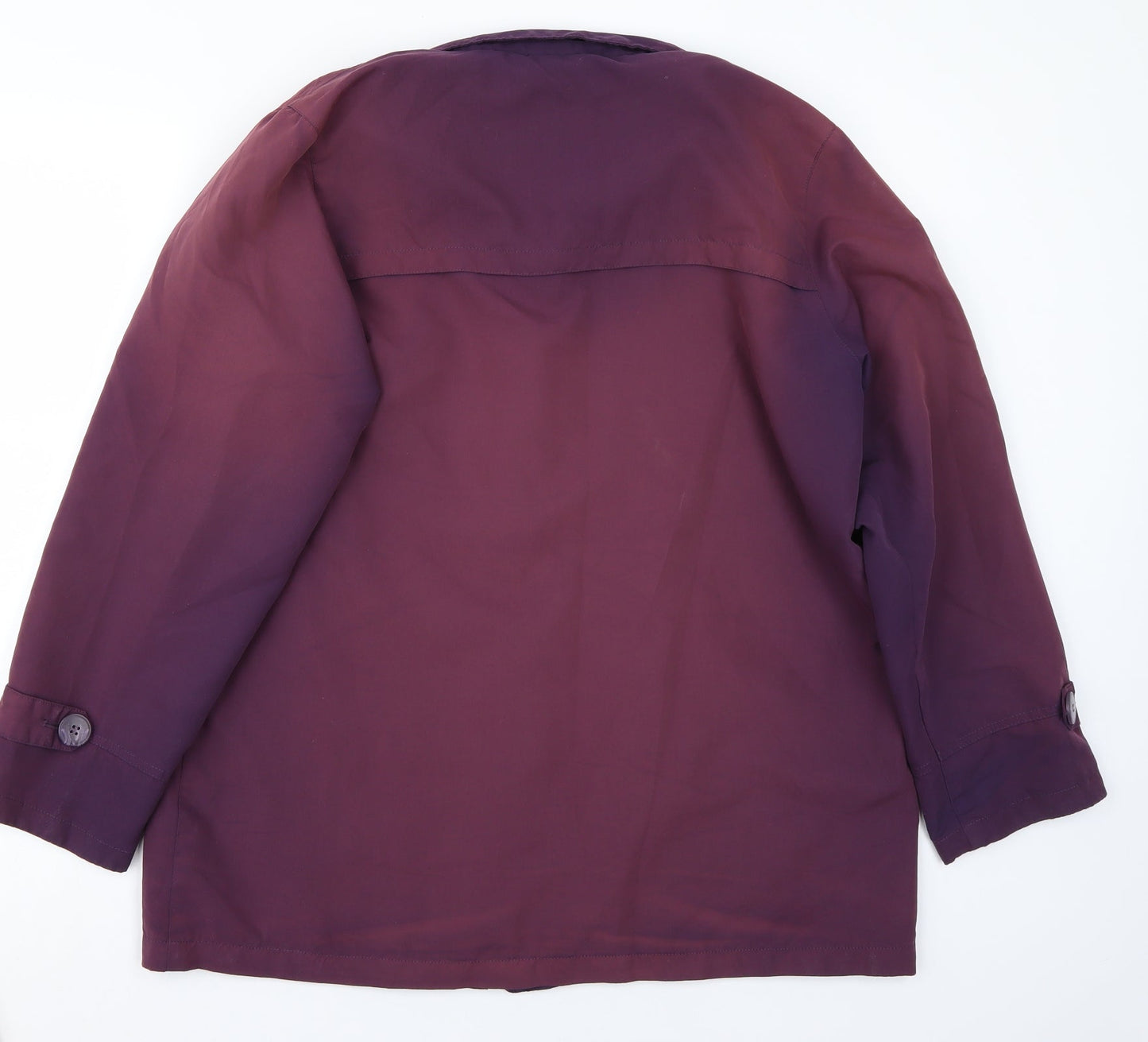 Preworn Womens Purple   Jacket Coat Size 14