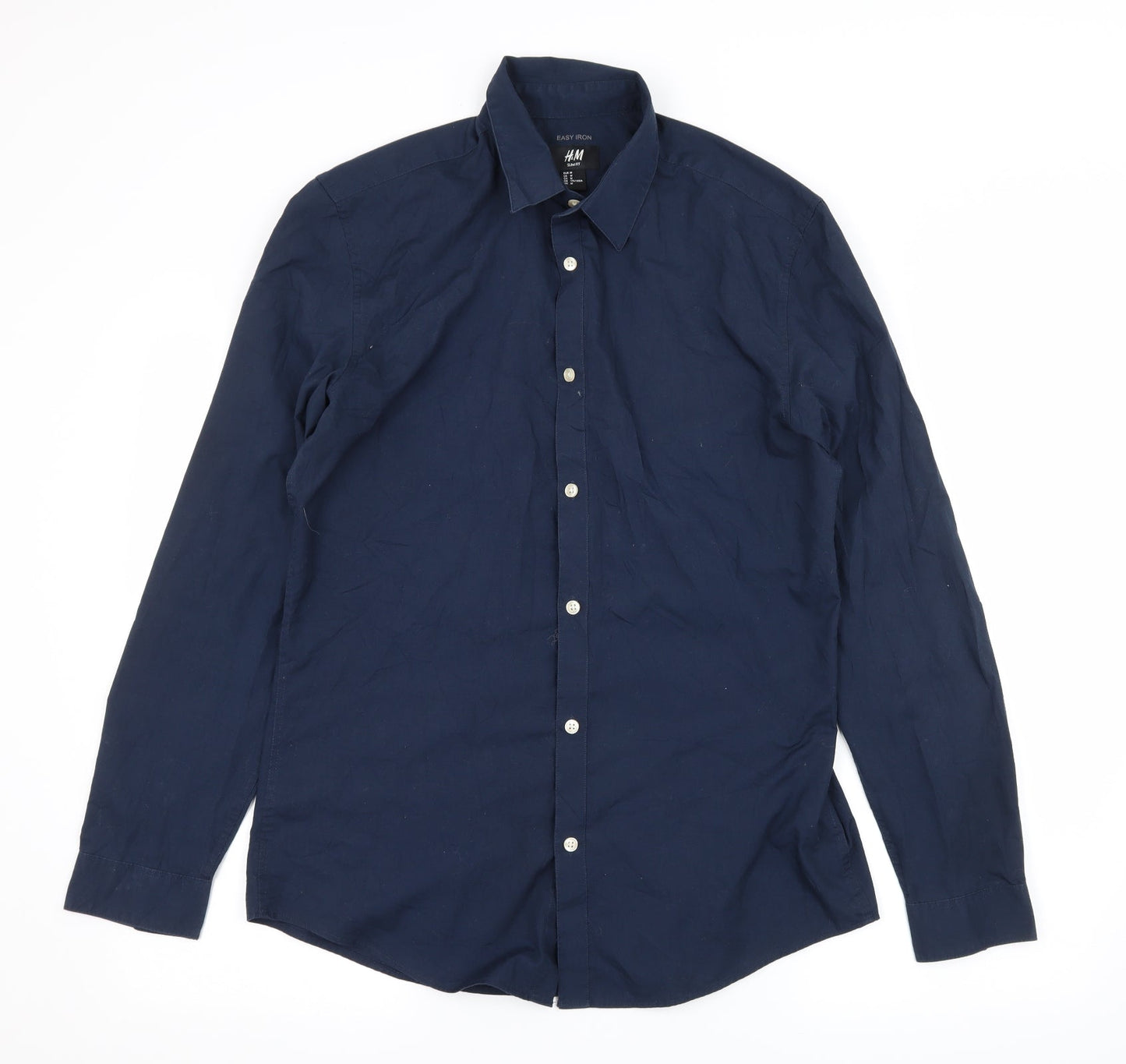 H&M Mens Blue    Button-Up Size M