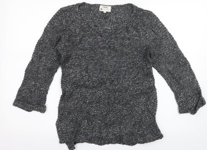 Preloved NEXT Womens Grey  Knit Pullover Jumper Size 8 - Front