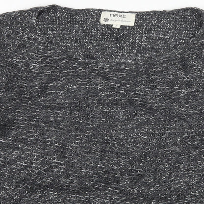 Preloved NEXT Womens Grey  Knit Pullover Jumper Size 8 - Detail