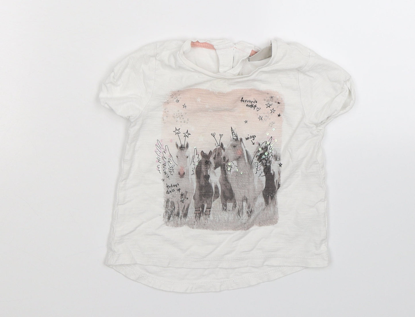 NEXT Baby White   Basic T-Shirt Size 9-12 Months