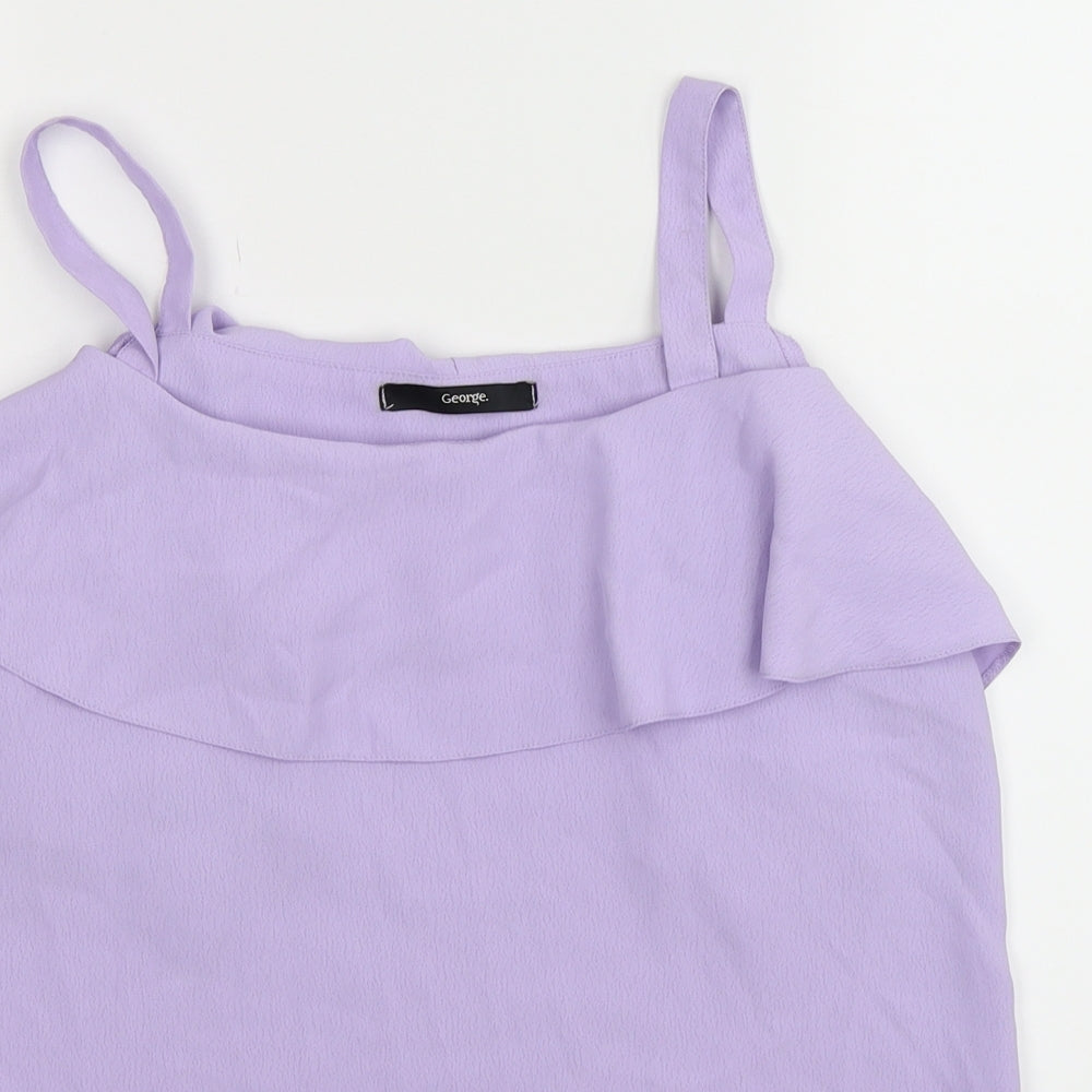 George Womens Purple   Basic Tank Size 8