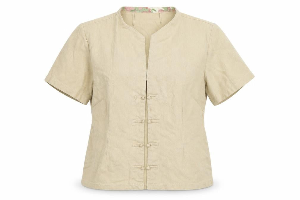 Preworn Womens Beige   Jacket Blazer Size L