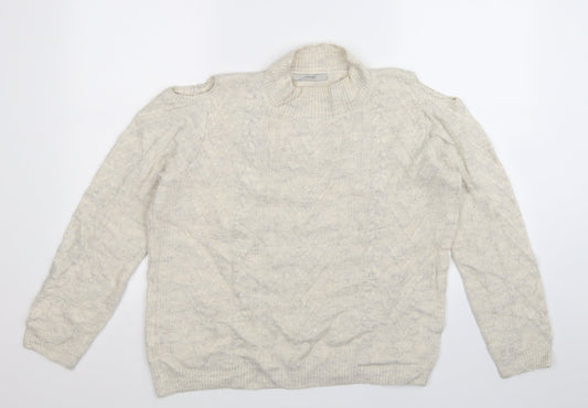 George Womens Beige  Knit Pullover Jumper Size 18