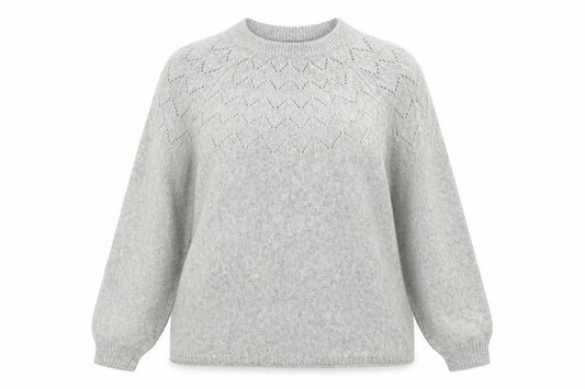 Tu Womens Grey  Knit Pullover Jumper Size 12
