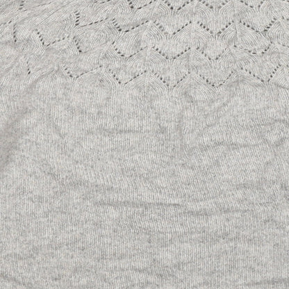 Tu Womens Grey  Knit Pullover Jumper Size 12
