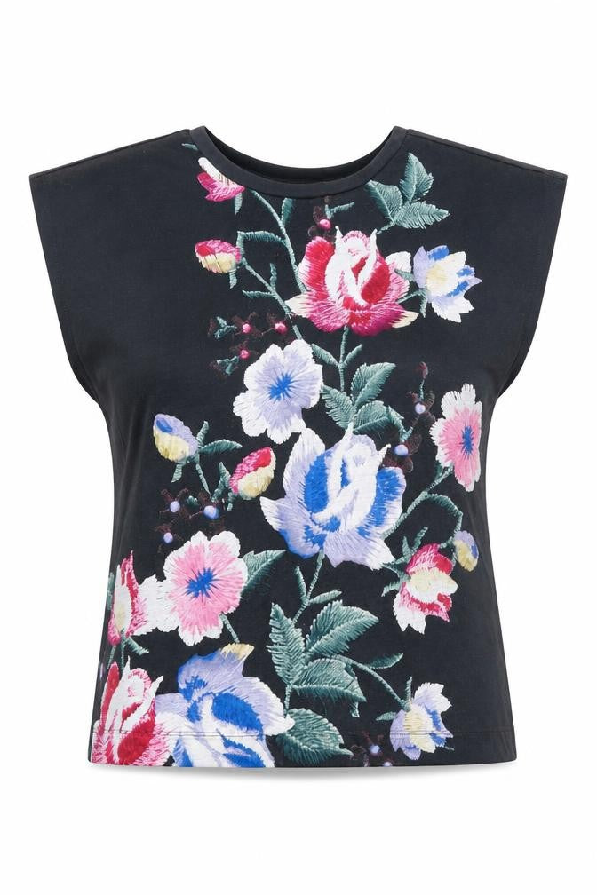 Nutmeg Womens Multicoloured Floral  Basic T-Shirt Size 8