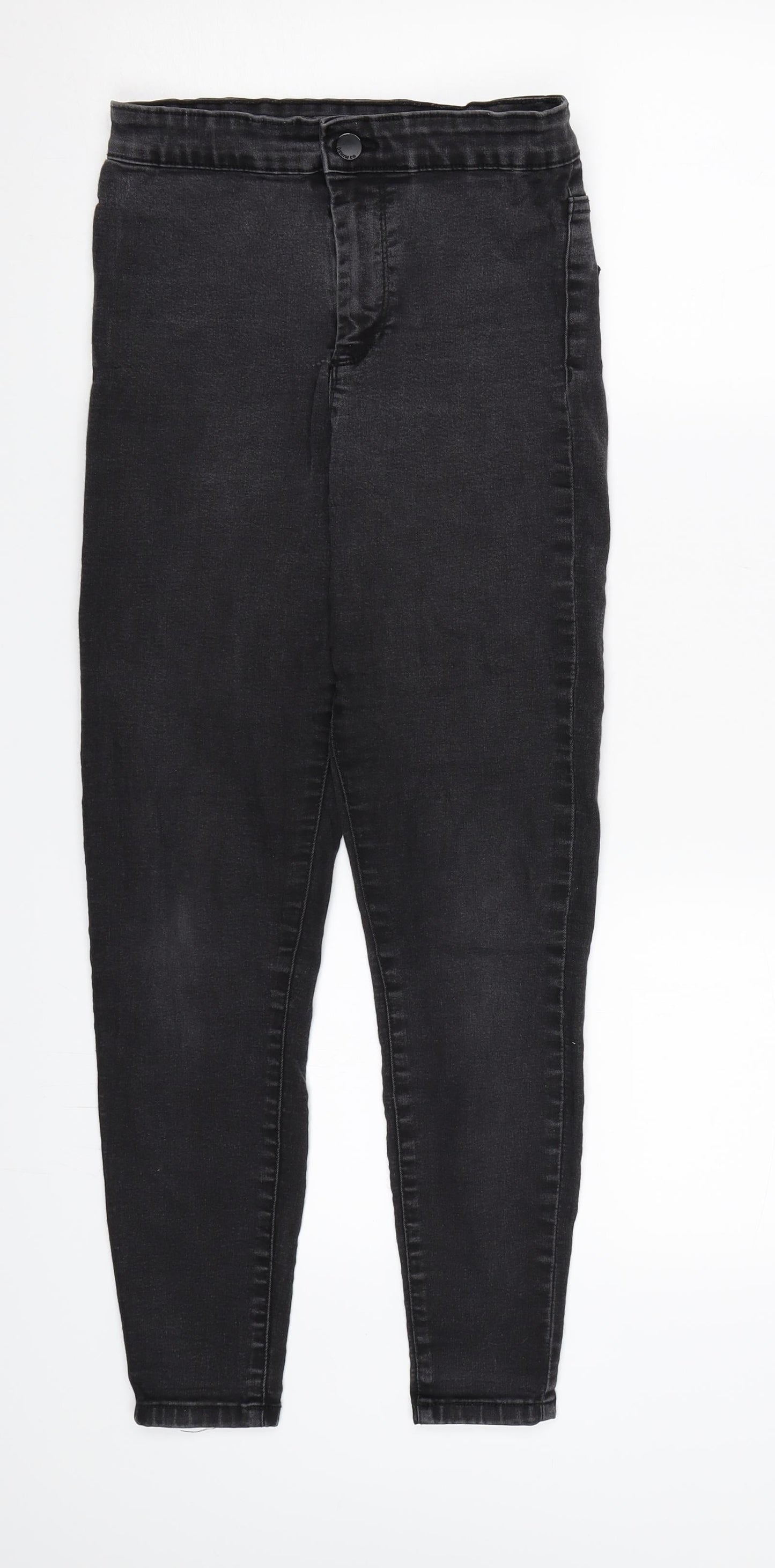 Denim CO. Womens Black  Denim Skinny Jeans Size 8 L25 in