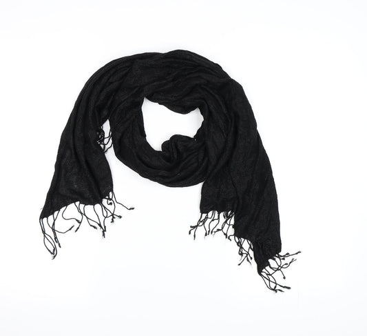 Preworn Womens Black  Knit  Scarf